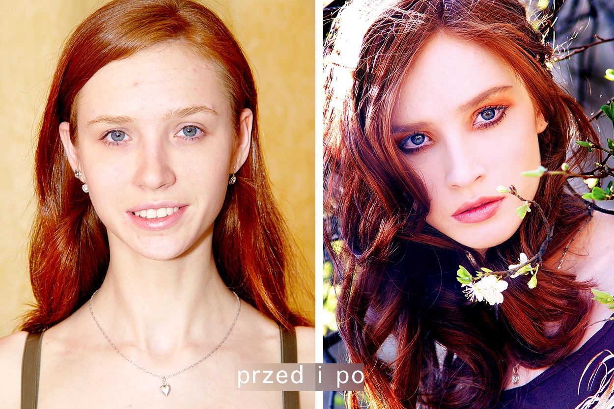 makijaż dla rudej dziewczyny