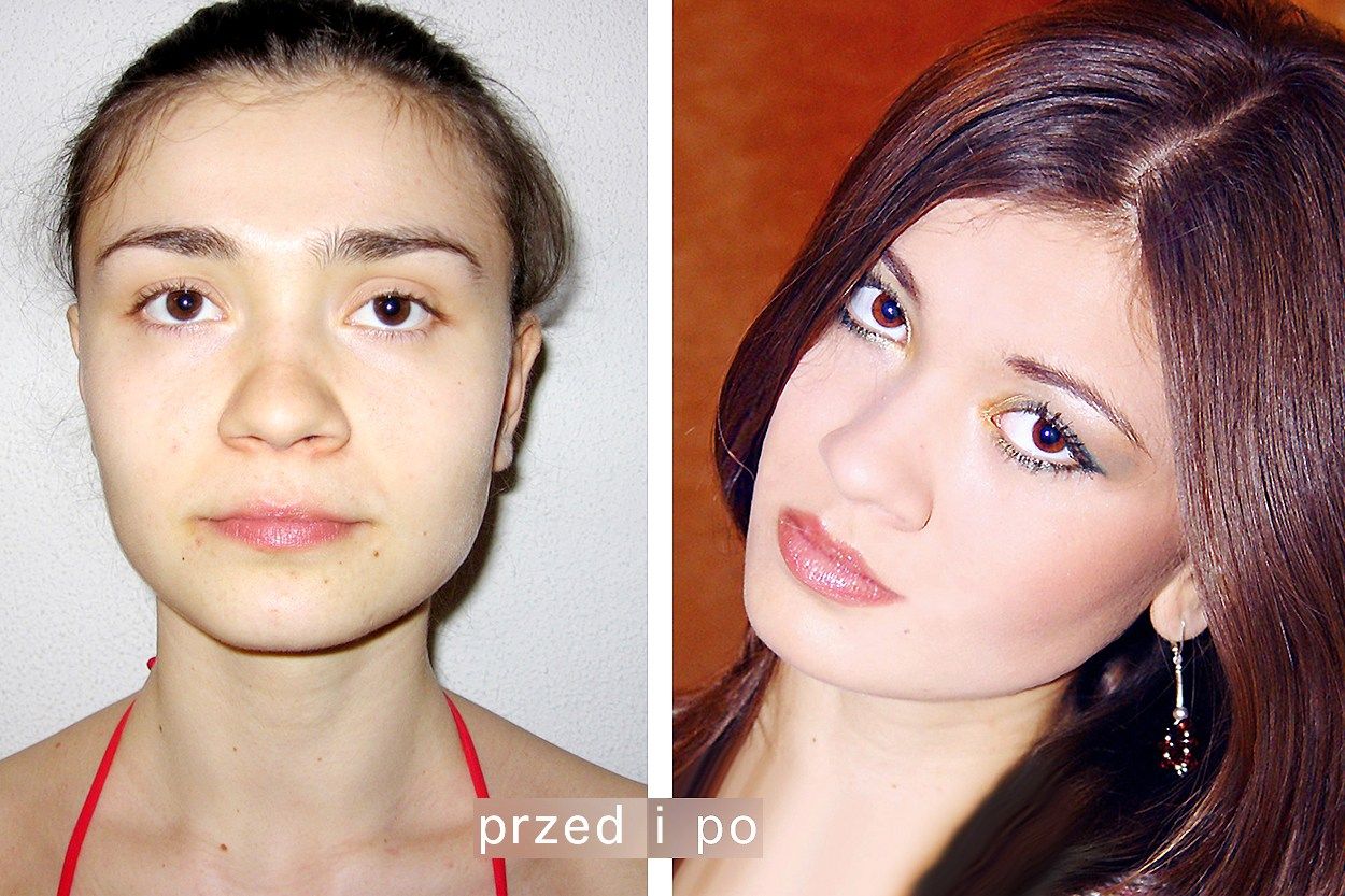 makijaż dla brunetki