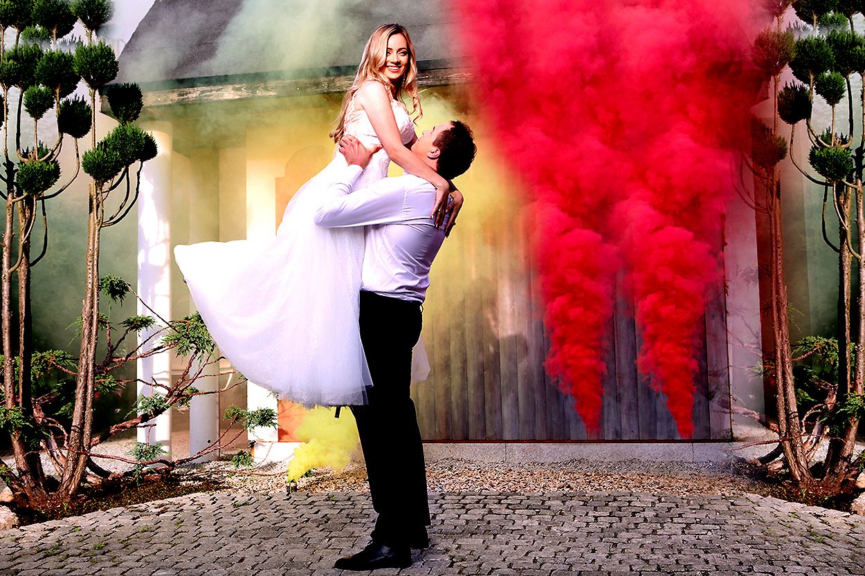 artystyczna sesja poślubna